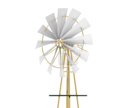 Photo for Windmill isolated on white background - Royalty Free Image
