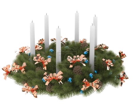 Photo for Christmas decoration with candles - Royalty Free Image