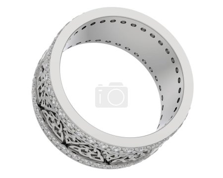 Photo for 3 d rendering of precious ring - Royalty Free Image