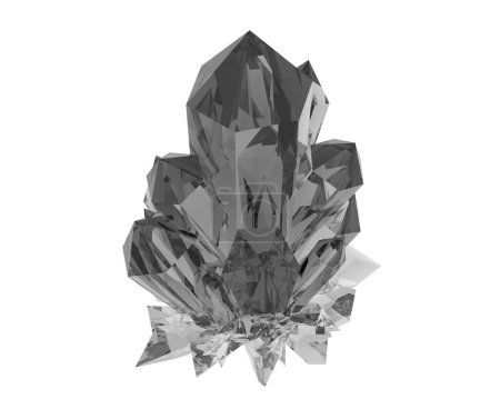 Photo for 3 d render of crystal gemstone - Royalty Free Image