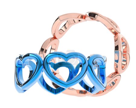 Téléchargez les photos : 3 d rendu d'anneaux précieux - en image libre de droit