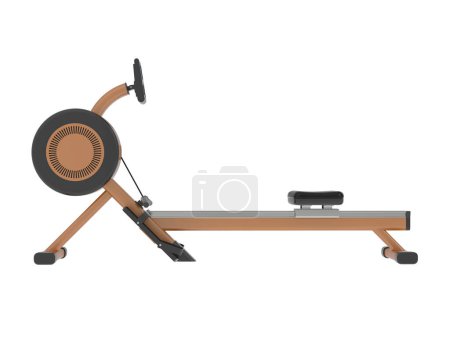 Photo for Gym equipment on white background. 3d rendering. Illustration - Royalty Free Image