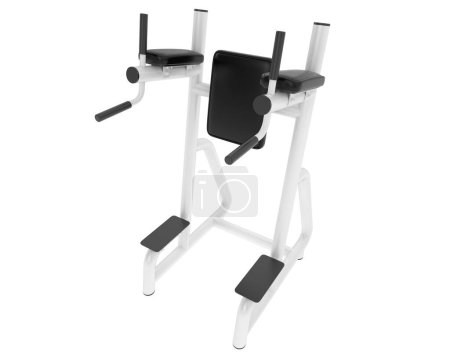 Photo for 3d illustration of Roman chair, workout gym equipment - Royalty Free Image