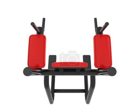 Téléchargez les photos : Illustration 3D de chaise romaine, équipement de gymnastique d'entraînement - en image libre de droit