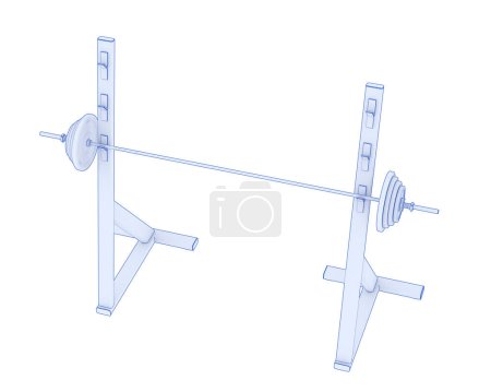 Photo for 3d illustration of, gym sport equipment - Royalty Free Image