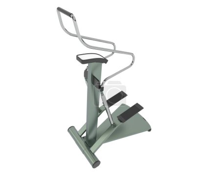 Photo for Gym bike isolated on background. 3d rendering. Illustration - Royalty Free Image