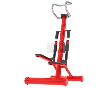 Photo for Gym bike isolated on white background 3 d rendering - Royalty Free Image
