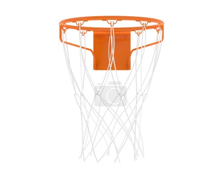 Téléchargez les photos : Un panier de basket. Illustration de rendu 3d. - en image libre de droit