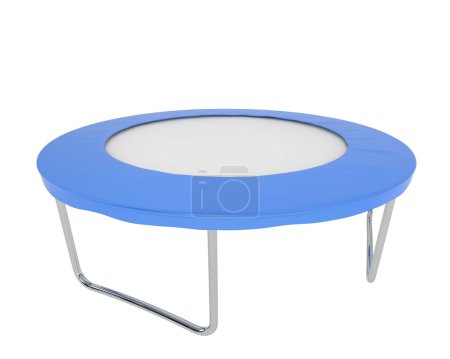 Photo for Trampoline isolated on white background. - Royalty Free Image
