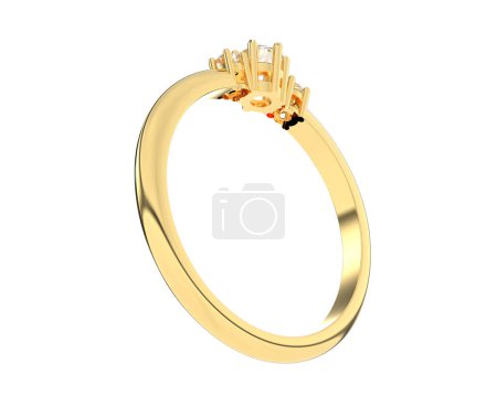 Photo for Precious ring isolated on white background - Royalty Free Image