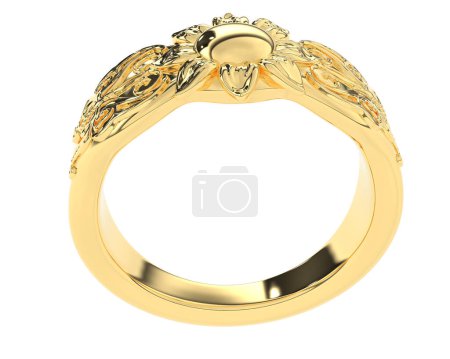 Photo for Precious ring isolated on white background - Royalty Free Image