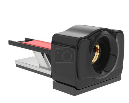 Photo for MRI scanner isolated on background. 3d rendering - illustration - Royalty Free Image