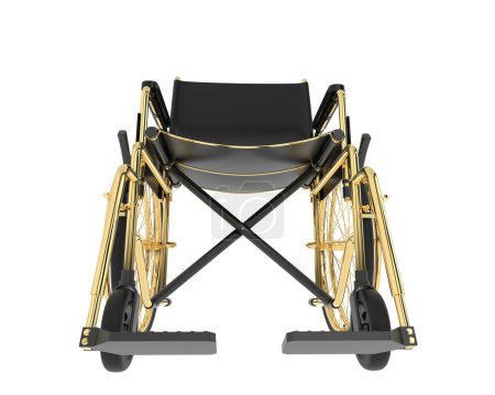 Téléchargez les photos : 3d rendu d'un fauteuil roulant sur fond blanc - en image libre de droit