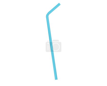 Photo for Straw isolated on background. 3d rendering - illustration - Royalty Free Image