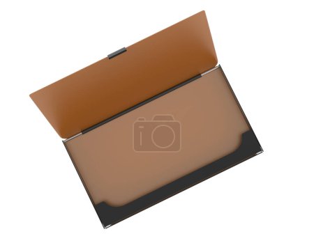 Photo for Business card holder isolated on background. 3d rendering - illustration - Royalty Free Image