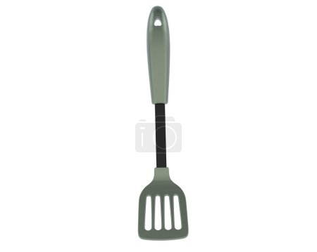 Photo for Spatula isolated on background. 3d rendering, illustration - Royalty Free Image