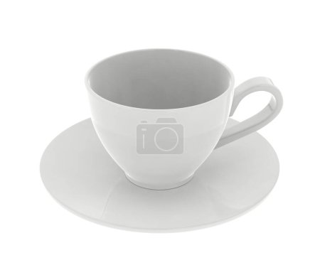 Téléchargez les photos : Couleur 3d rendu illustration de tasse - en image libre de droit