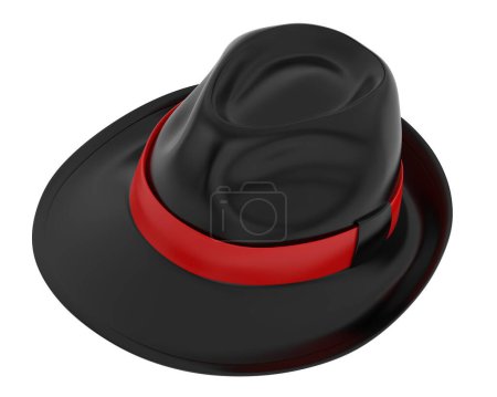 Foto de Ilustración de sombrero aislado en el fondo. renderizado 3d, - Imagen libre de derechos