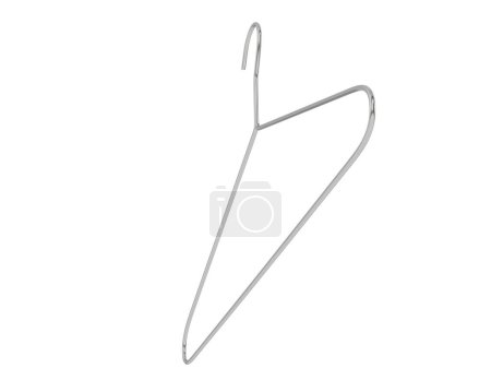 Photo for Hanger isolated on background. 3d rendering, illustration - Royalty Free Image