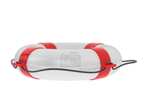 Photo for Life preserver isolated on background. 3d rendering - illustration - Royalty Free Image