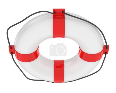 Photo for Life preserver isolated on background. 3d rendering - illustration - Royalty Free Image