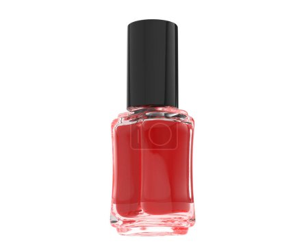Photo for Nail polish isolated on background. 3d rendering - illustration - Royalty Free Image