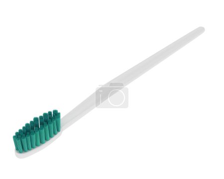 Foto de Cepillo de dientes aislado en el fondo. 3d representación, ilustración - Imagen libre de derechos