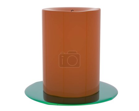 Photo for Candle isolated on background. 3d rendering - illustration - Royalty Free Image