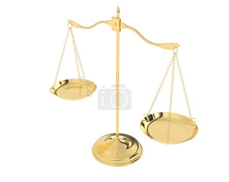 Photo for Scales of justice 3d illustration - Royalty Free Image