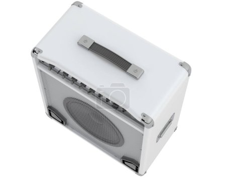 Téléchargez les photos : Amplificateur basse isolé sur fond blanc - en image libre de droit