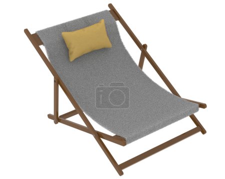 Foto de Hermosa ilustración de silla de playa - Imagen libre de derechos