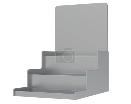 Photo for 3d rendering illustration of store steps - Royalty Free Image