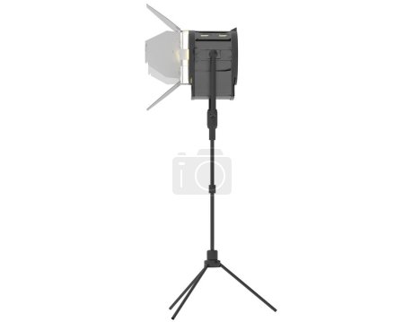 Photo for Reflector isolated on background. 3d rendering - illustration - Royalty Free Image