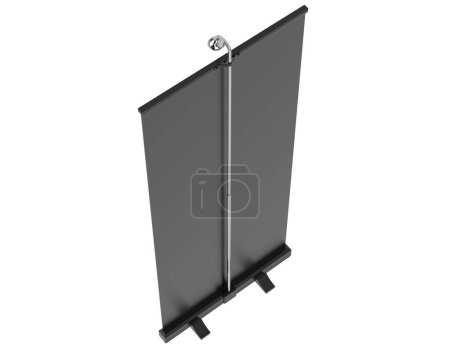 Photo for Screen stand isolated on white background - Royalty Free Image