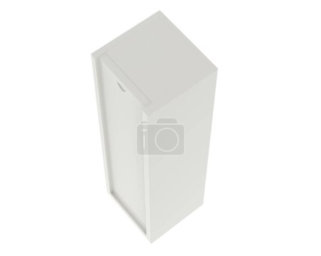 Photo for Wine box tube isolated on background. 3d rendering, illustration - Royalty Free Image