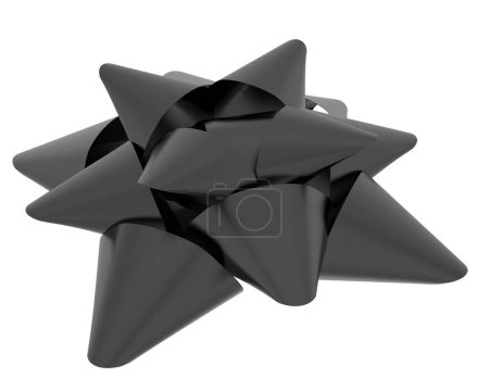 Photo for Bow isolated on background. 3d rendering - illustration - Royalty Free Image