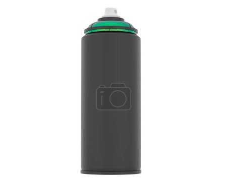Photo for Spray can isolated on background. 3d rendering, illustration - Royalty Free Image