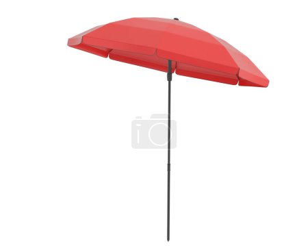 Téléchargez les photos : Parapluie isolé sur fond. rendu 3d, illustration - en image libre de droit