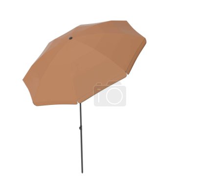 Téléchargez les photos : Parapluie isolé sur fond. rendu 3d, illustration - en image libre de droit