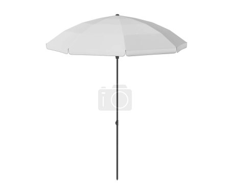 Photo for Opened umbrella isolated on white background - Royalty Free Image