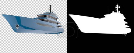 Téléchargez les photos : Grands bateaux à moteur, Mega yachts isolés sur fond blanc - en image libre de droit
