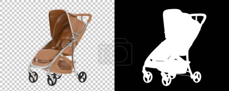 Photo for Baby stroller. 3d illustration of child trolley - Royalty Free Image