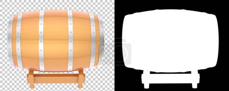 Photo for Barrel isolated on white background. 3d rendering - illustration - Royalty Free Image