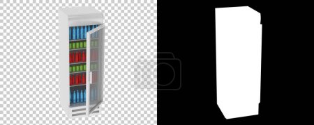 Téléchargez les photos : Belle illustration du réfrigérateur à boissons - en image libre de droit