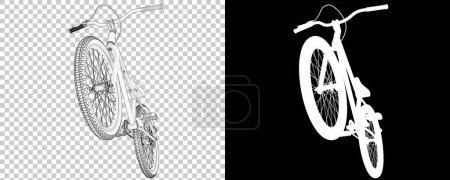 Téléchargez les photos : Vélo bmx moderne sur fond blanc - en image libre de droit