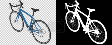 Foto de Fast bike isolated on background. 3d rendering - illustration - Imagen libre de derechos