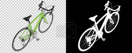 Foto de Bicicleta rápida aislada sobre fondo. representación 3d - ilustración - Imagen libre de derechos