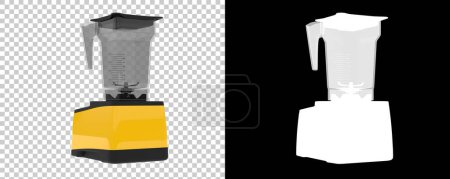 Photo for Blender with mask isolated on background. 3d rendering - illustration - Royalty Free Image