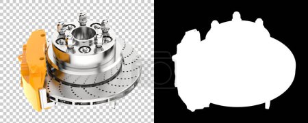 Photo for Brakes isolated on white background. 3d rendering - illustration - Royalty Free Image