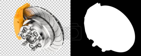 Photo for Brakes isolated on white background. 3d rendering - illustration - Royalty Free Image